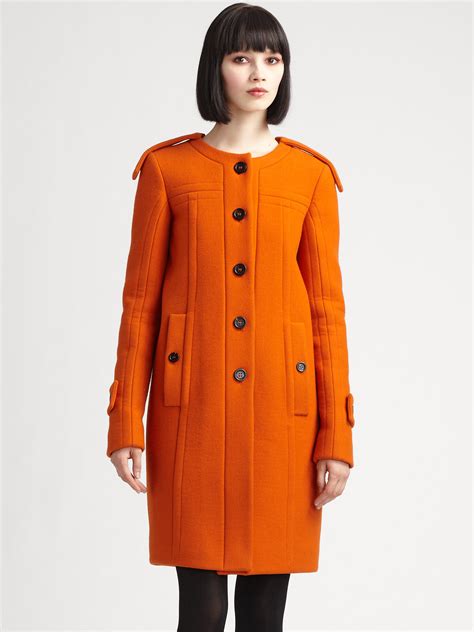 burberry prorsum orange coat|Burberry Prorsum Coats .